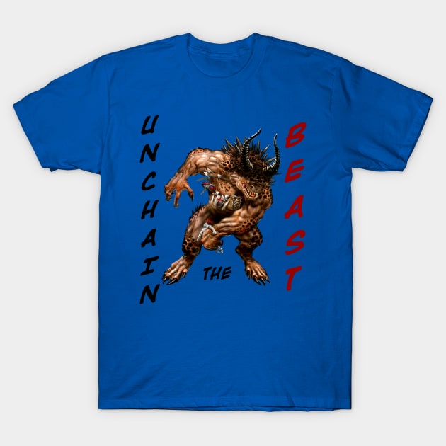 Unchain the Beast T-Shirt by Mystik Media LLC